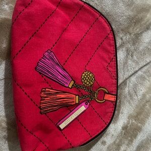 Estee Lauder Pink and Gold Quilted Cosmetic Pouch